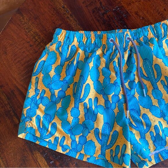 Men's Boardies Swim Trunks Size small cactus print lined - Picture 2 of 12